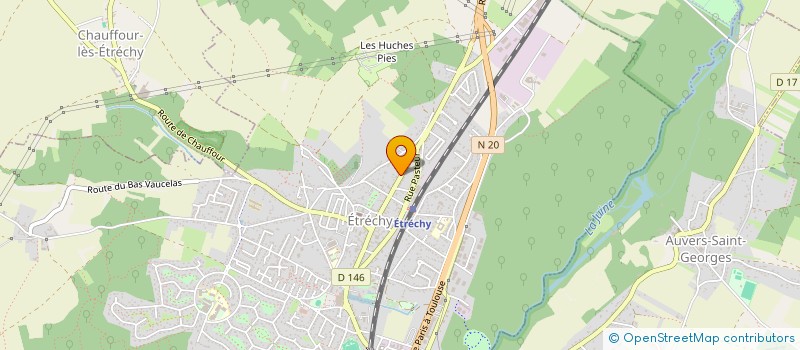 localisation de l'entreprise MADAME SANDIE RAISIN  ETRECHY