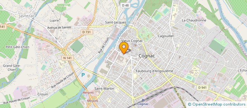 localisation de l'entreprise MADAME SANDIE ROCHETEAU à COGNAC