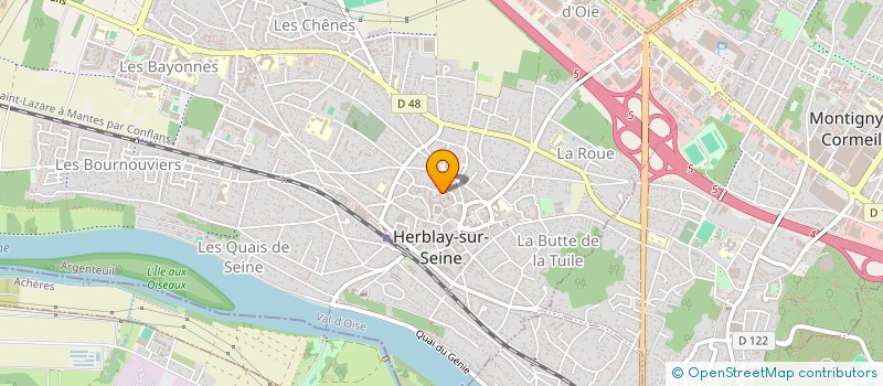 localisation de l'entreprise MADAME SANDIE SAMUEL  HERBLAY-SUR-SEINE