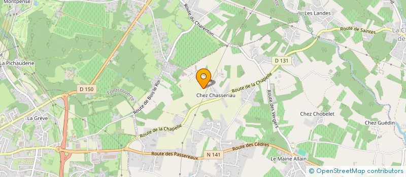 localisation de l'entreprise MADAME SANDIE SERGENT à CHANIERS