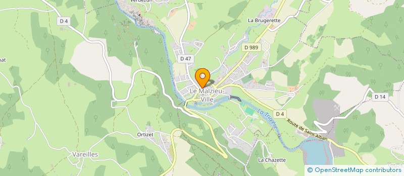 localisation de l'entreprise MADAME SANDIE VALENTIN  LE MALZIEU-VILLE