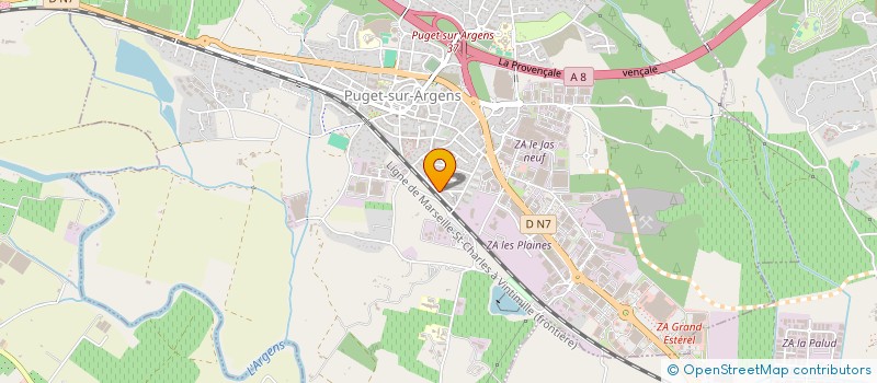 localisation de l'entreprise MADAME SANDRA ADRAR  PUGET-SUR-ARGENS