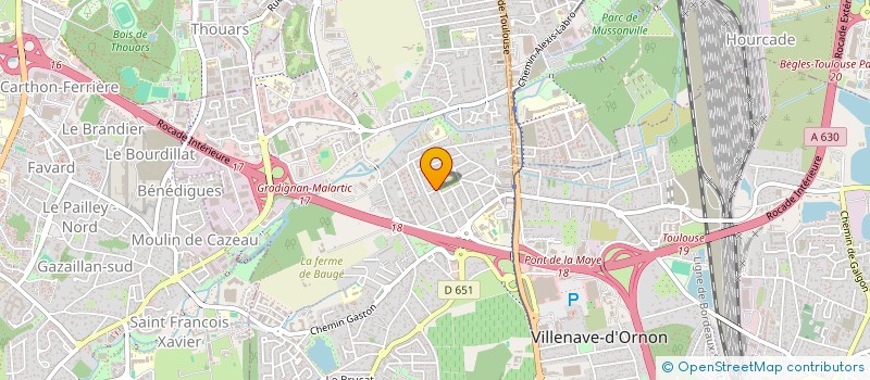 localisation de l'entreprise MADAME SANDRA ALA  VILLENAVE-D'ORNON