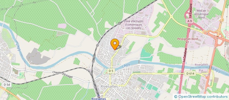 localisation de l'entreprise MADAME SANDRA ALBERT  RIVESALTES