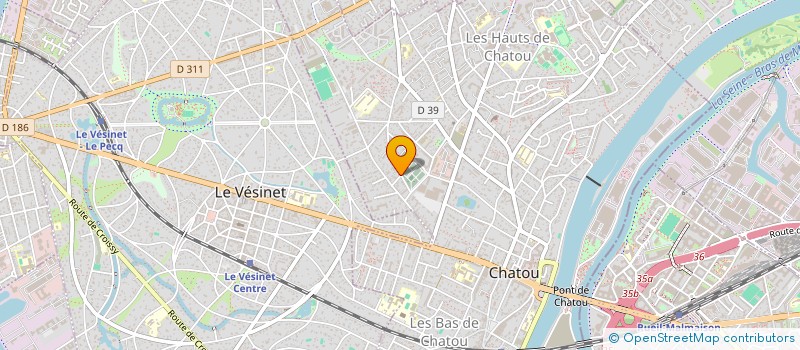 localisation de l'entreprise MADAME SANDRA ALEXANDRE  CHATOU