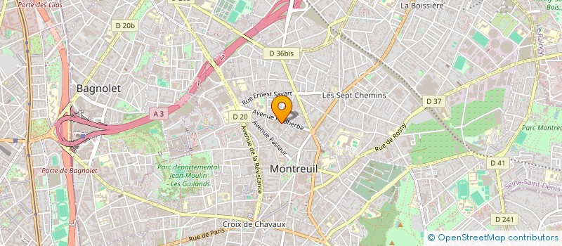 localisation de l'entreprise MADAME SANDRA ANCELOT à MONTREUIL