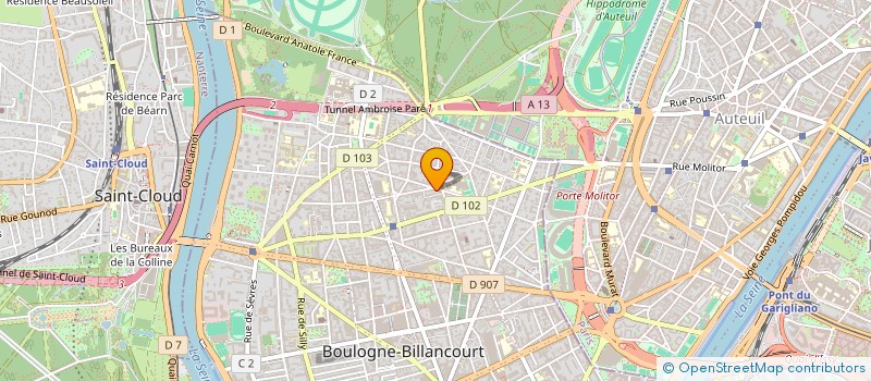 localisation de l'entreprise MADAME SANDRA ANGUERA à BOULOGNE-BILLANCOURT