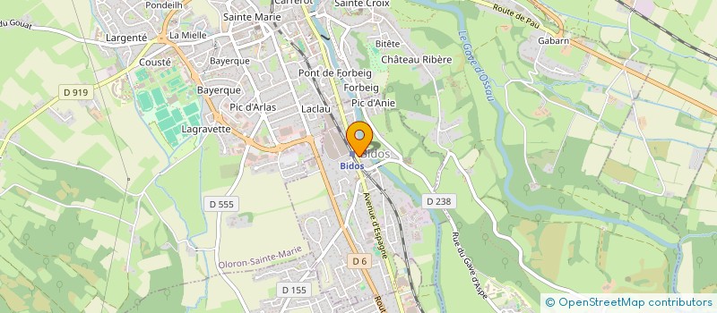 localisation de l'entreprise MADAME SANDRA ANTOINE  BIDOS