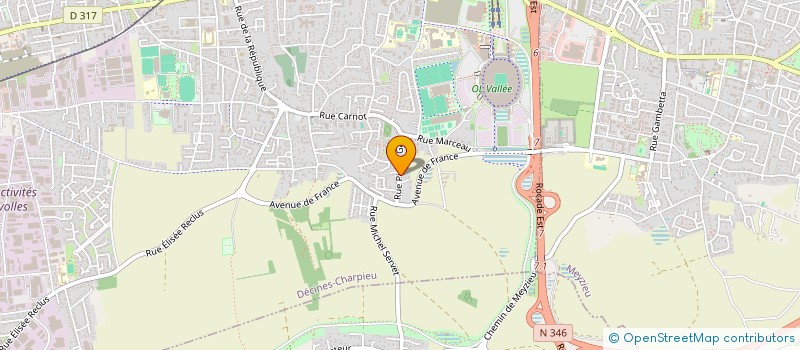 localisation de l'entreprise MADAME SANDRA ARMENAK FAGHERSHAK  DECINES-CHARPIEU