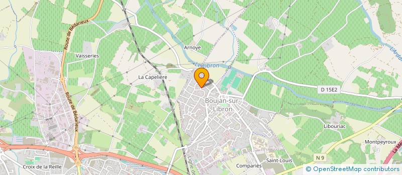 localisation de l'entreprise MADAME SANDRA ARNAUD  BOUJAN-SUR-LIBRON