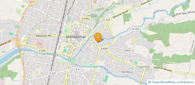 localisation de l'entreprise MADAME SANDRA ARNOLDI  MONTELIMAR