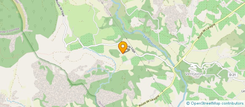 localisation de l'entreprise MADAME SANDRA AUBERT  VENTAVON