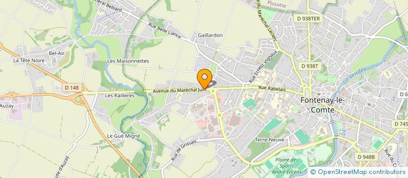 localisation de l'entreprise MADAME SANDRA AUZOLLES à FONTENAY-LE-COMTE