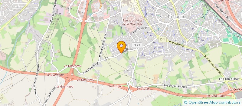 localisation de l'entreprise MADAME SANDRA BAHUREL  TREGUEUX