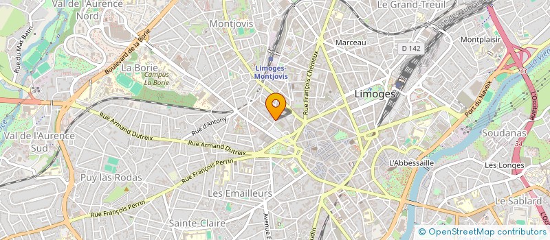 localisation de l'entreprise MADAME SANDRA BALEN à LIMOGES