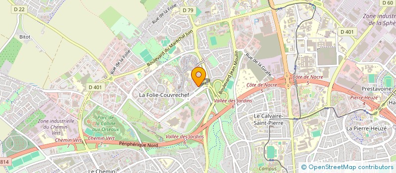localisation de l'entreprise MADAME SANDRA BARATTE à CAEN