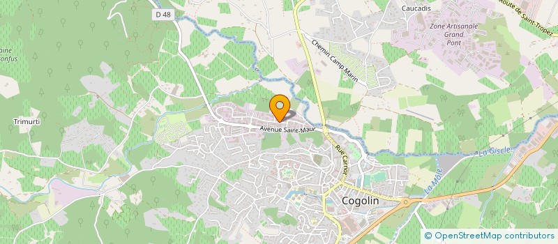 localisation de l'entreprise MADAME SANDRA BARBAN  COGOLIN