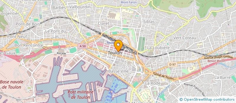 localisation de l'entreprise MADAME SANDRA BARDI  TOULON