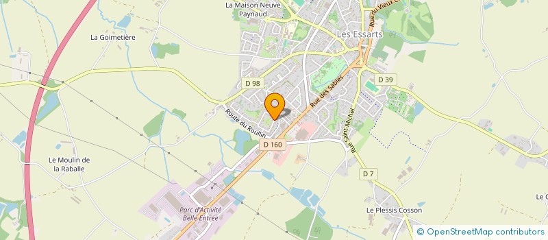 localisation de l'entreprise MADAME SANDRA BARDIN  ESSARTS-EN-BOCAGE