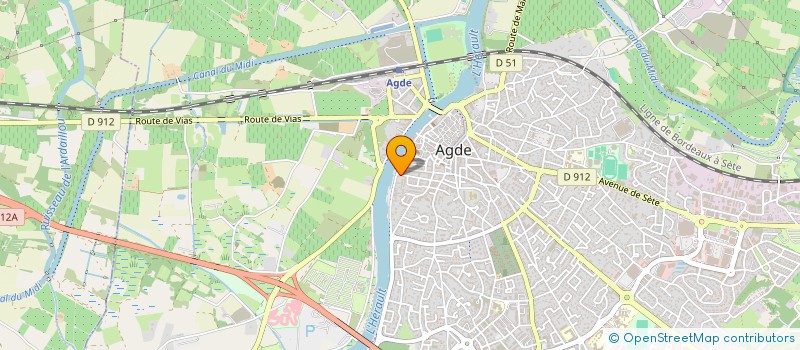 localisation de l'entreprise MADAME SANDRA BATISSE  AGDE