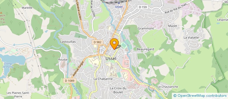 localisation de l'entreprise MADAME SANDRA BATTUT à USSEL