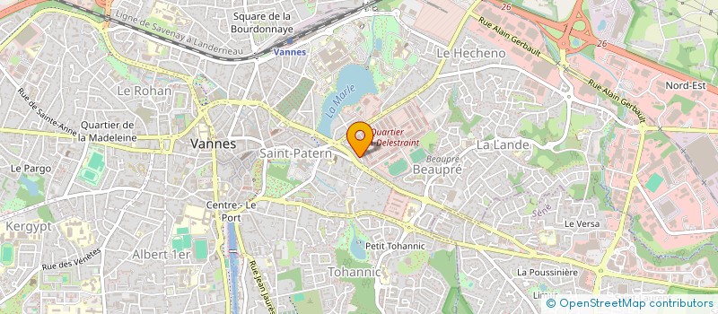localisation de l'entreprise MADAME SANDRA BECHE-PAIE à VANNES