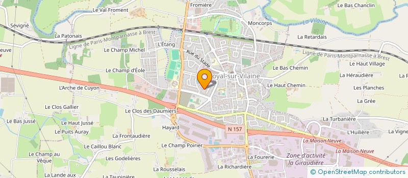 localisation de l'entreprise MADAME SANDRA BELAALA  NOYAL-SUR-VILAINE