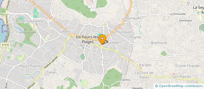 localisation de l'entreprise MADAME SANDRA BELLARIVA à SIX-FOURS-LES-PLAGES