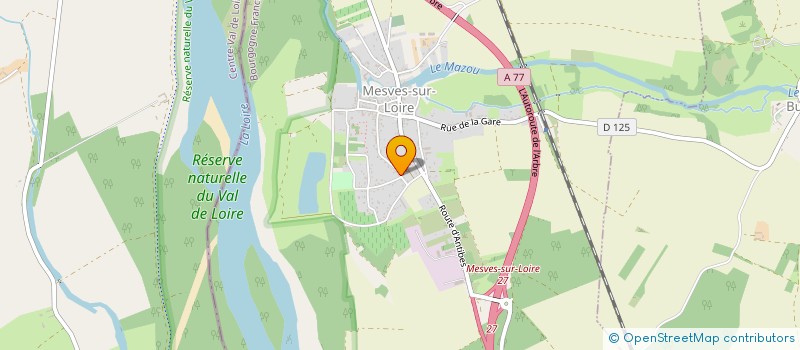 localisation de l'entreprise MADAME SANDRA BERGAMASCHI  MESVES-SUR-LOIRE