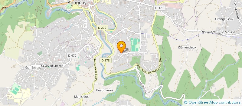 localisation de l'entreprise MADAME SANDRA BERGER  ANNONAY