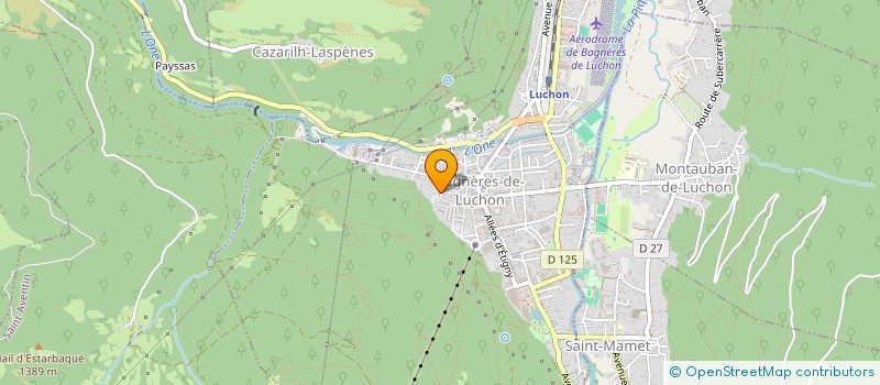 localisation de l'entreprise MADAME SANDRA BERNAT  BAGNERES-DE-LUCHON