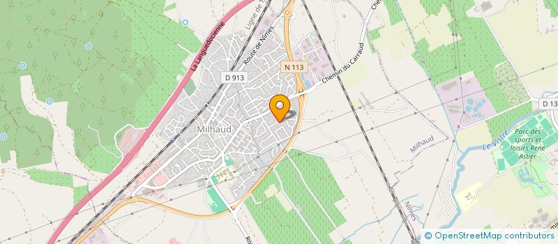 localisation de l'entreprise MADAME SANDRA BERTRAND  MILHAUD