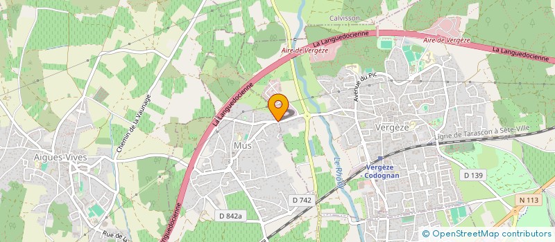 localisation de l'entreprise MADAME SANDRA BERTRAND  VERGEZE