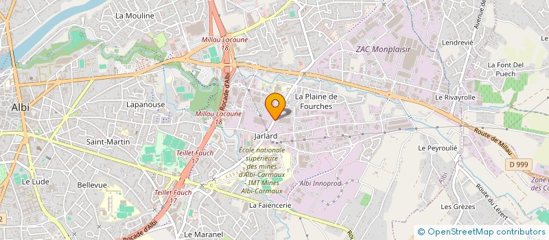 localisation de l'entreprise MADAME SANDRA BILLOTET  ALBI