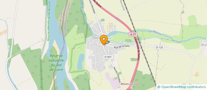 localisation de l'entreprise MADAME SANDRA BLANC à MESVES-SUR-LOIRE