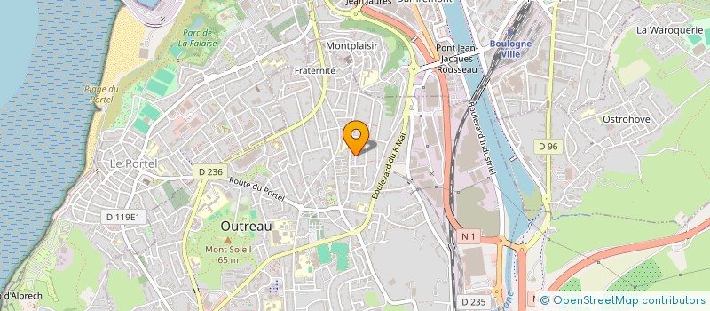 localisation de l'entreprise MADAME SANDRA BLANPAIN  OUTREAU