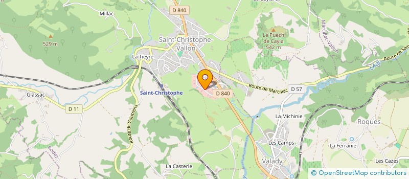 localisation de l'entreprise MADAME SANDRA BOIMARE  SAINT-CHRISTOPHE-VALLON