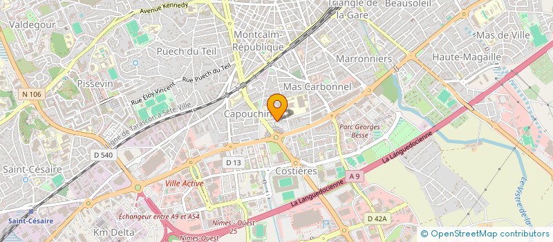 localisation de l'entreprise MADAME SANDRA BONNET à NIMES