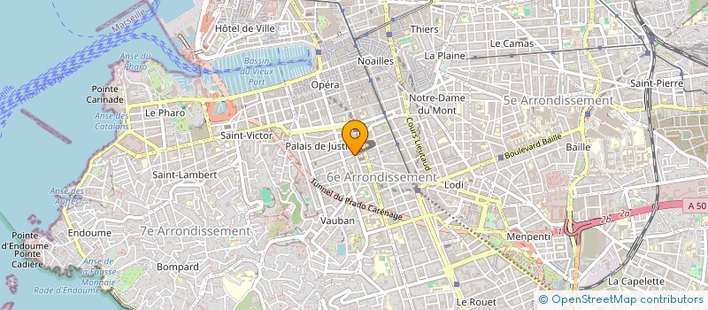 localisation de l'entreprise MADAME SANDRA BOUGUESSA  MARSEILLE