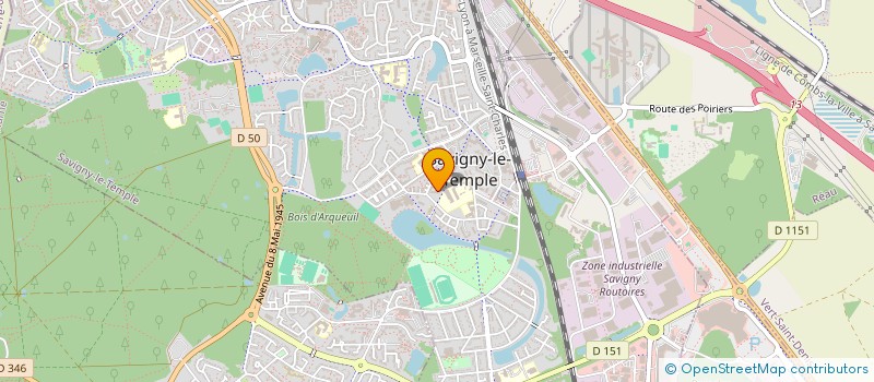 localisation de l'entreprise MADAME SANDRA BOUKAR GOEZE  SAVIGNY-LE-TEMPLE