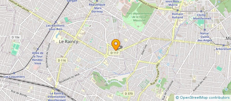 localisation de l'entreprise MADAME SANDRA BOUNI  LE RAINCY