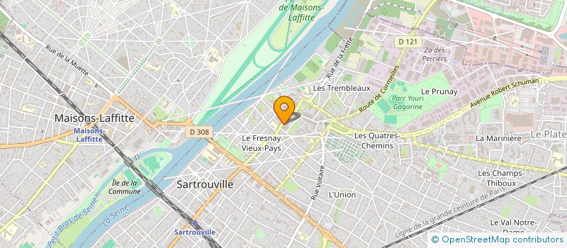 localisation de l'entreprise MADAME SANDRA BOURBON  SARTROUVILLE