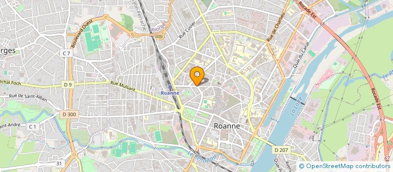 localisation de l'entreprise MADAME SANDRA BOUSSAND  ROANNE