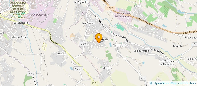 localisation de l'entreprise MADAME SANDRA BOYER à CAMBON