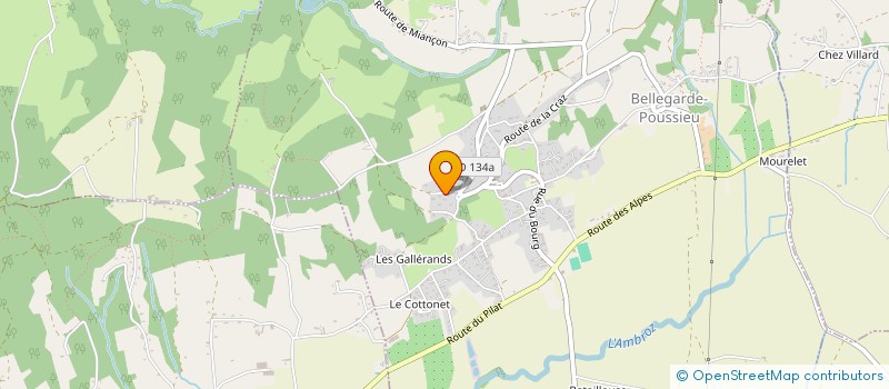 localisation de l'entreprise MADAME SANDRA BRANDAM  BELLEGARDE-POUSSIEU