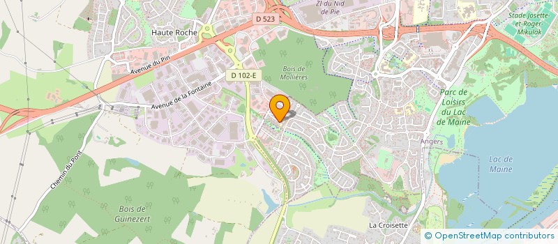 localisation de l'entreprise MADAME SANDRA BREHERET  ANGERS