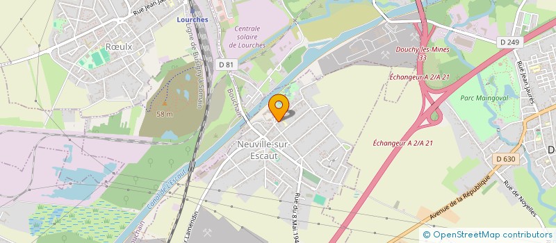 localisation de l'entreprise MADAME SANDRA BRESA  NEUVILLE-SUR-ESCAUT