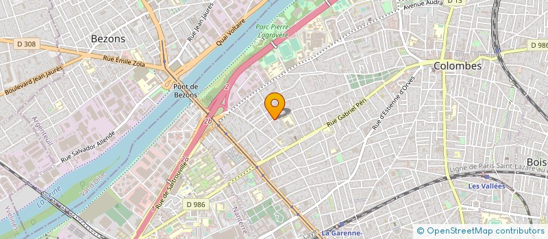 localisation de l'entreprise MADAME SANDRA BRIERE à COLOMBES