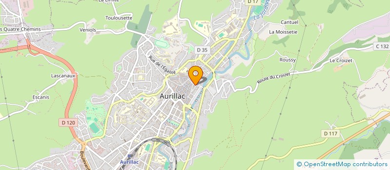 localisation de l'entreprise MADAME SANDRA BRUEL à AURILLAC