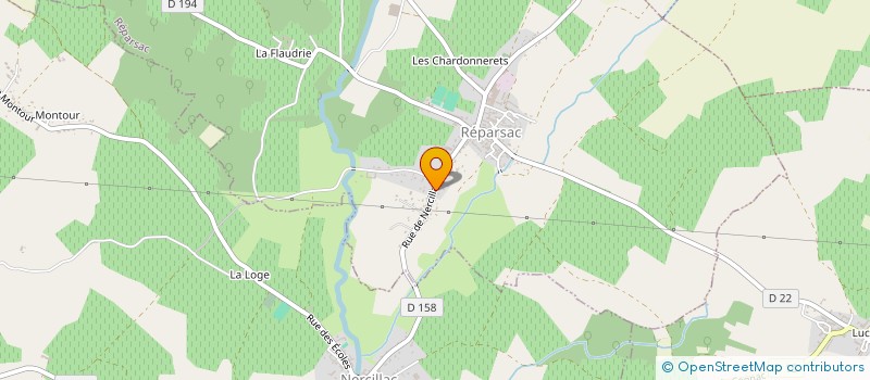 localisation de l'entreprise MADAME SANDRA BRUNET  REPARSAC